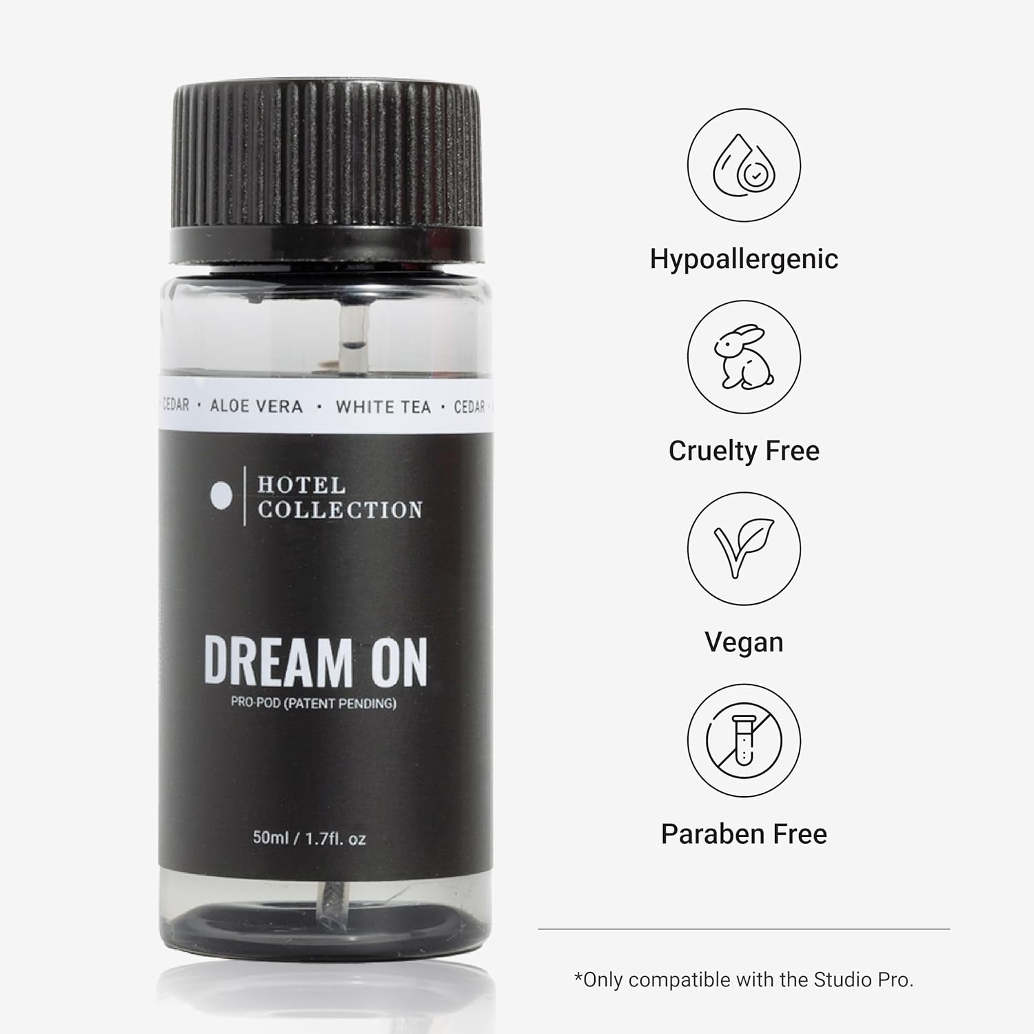 Hotel Collection Diffuser Oil-Dream On Pro-Pod-Aromatherapy Essential Fragrance-Luxury Hotel Inspired-White Tea, Cedarwood & Amber-50ML 1.7 Fl oz