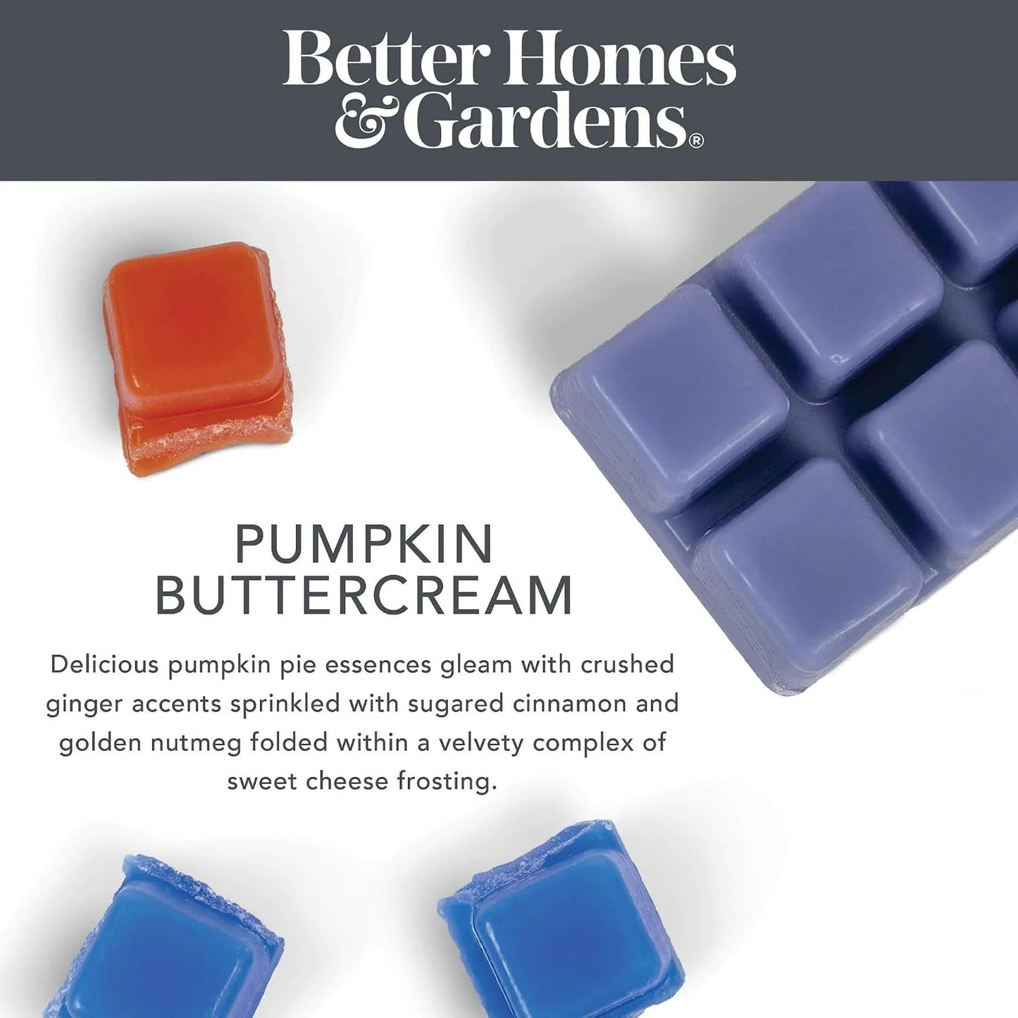 Better Homes and Gardens Scented Wax Cubes 2.5oz 2-Pack (Pumpkin Buttercream)