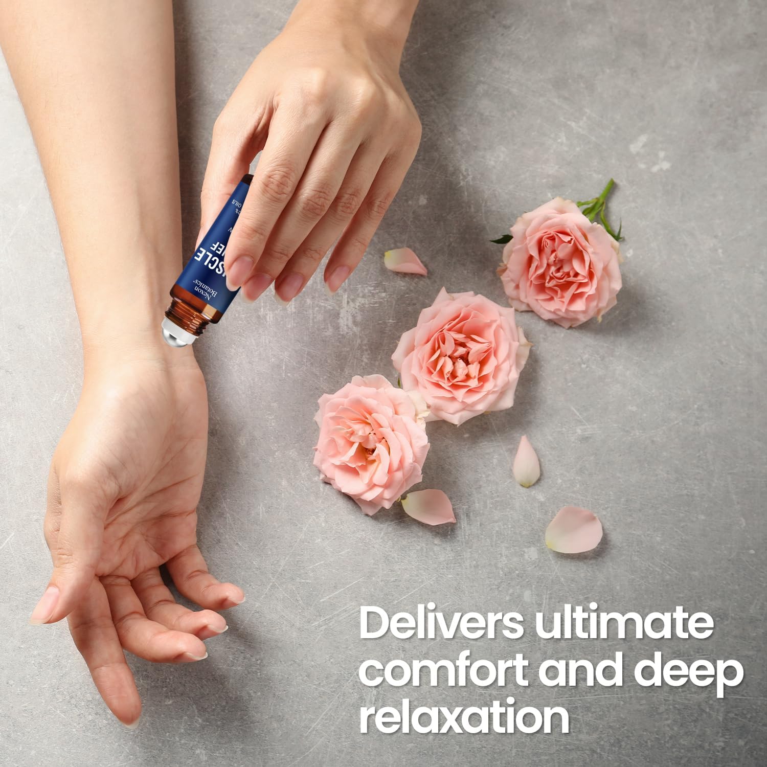 Muscle Relief Essential Oil Roll-On 10 ml - Pure & Natural Prediluted Blend for Sore Muscles, Aches & Recovery - Easy Roller for Athletes & Active Lifestyles - Nexon Botanics