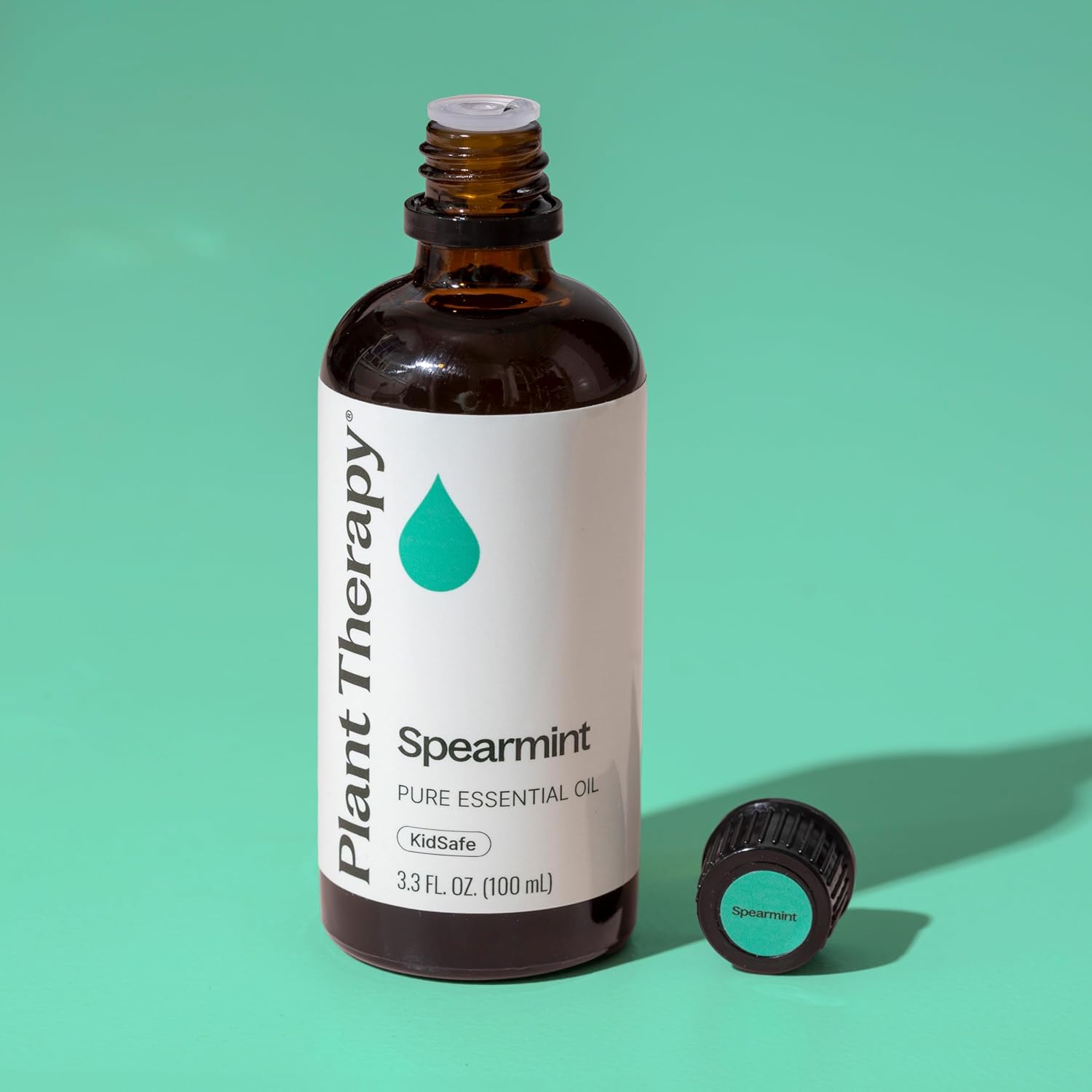 Plant Therapy Spearmint Essential Oil 100 mL (3.3 oz) 100% Pure, Undiluted, Digestive Health, Fresh Scent, Tension Relief