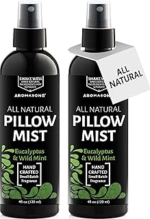 Aromasong Eucalyptus Pillow Spray for Sleeping - All Natural Calming Linen & Bedtime Sleep Mist for Deep Sleep - Pillow Spray Aromatherapy with Botanical Essential Oils for Relaxing Stress