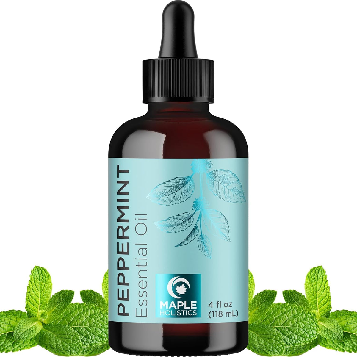 Peppermint Essential Oil for Diffuser Aromatherapy - 100% Pure Peppermint Oil for Hair Skin and Nails Plus Undiluted