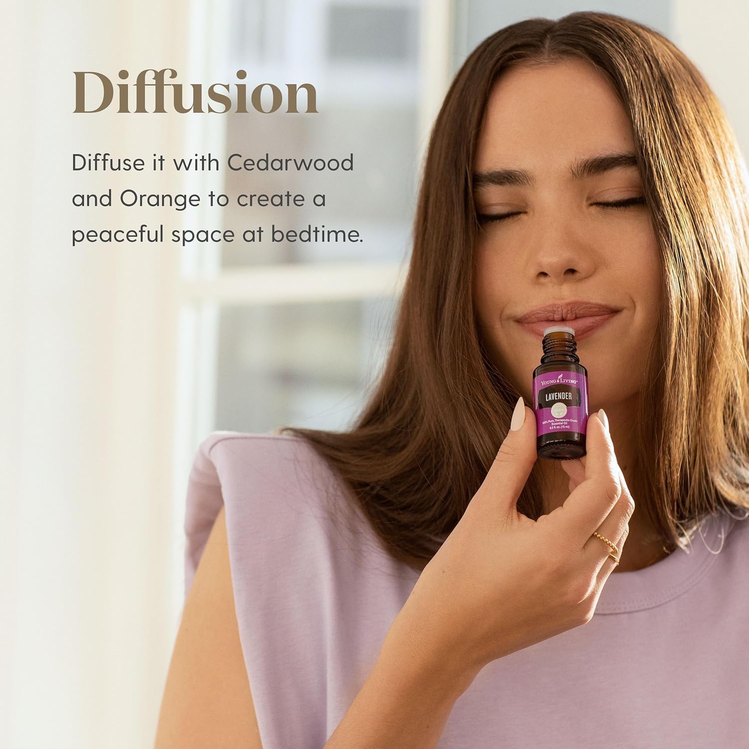 Young Living Lavender Essential Oil | 15 ml | Soothing & Relaxing Aroma for Massage, Aromatherapy, & Skin Care | Calms the Mind & Enhances Relaxation | Authentic Fragrance for Perfume