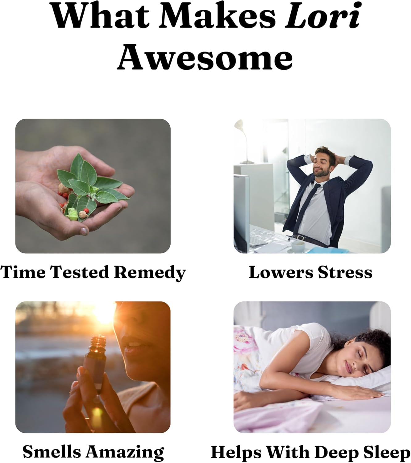 Lori by Greenatva - Natural Sleep Essential Oil Roll On - 10ml (.33 fl oz), Blend with Lavender, Eucalyptus, Chamomile 100% Pure Aromatherapy Oils, Easy to Use Roller Ball