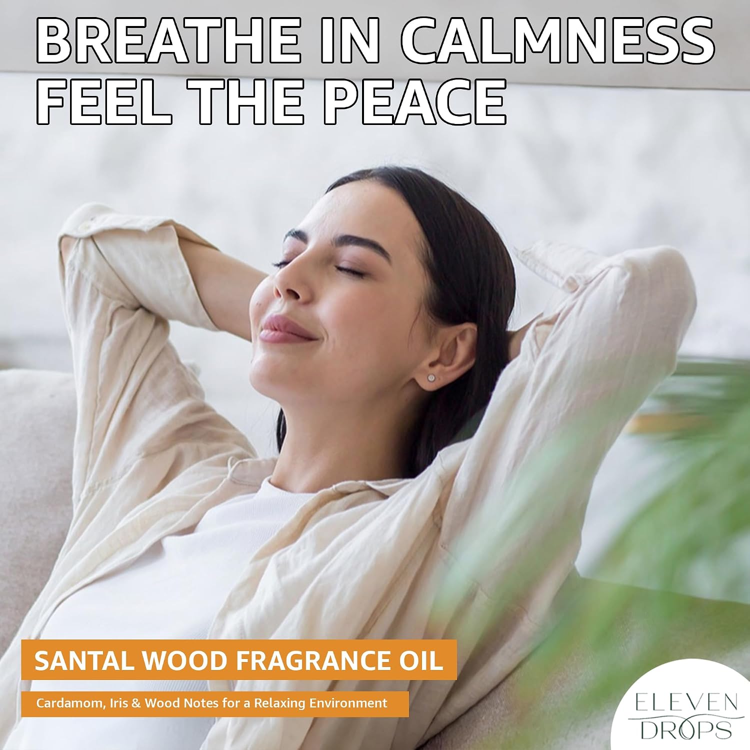 Santal Fragrance Oil | Cardamom, Iris & Woody Notes | Long Lasting Scent Reed Diffuser Oil for Home, Office, Hotel, Spa, Car & Linen Spray | Pet Friendly IFRA Compliant, 16 oz