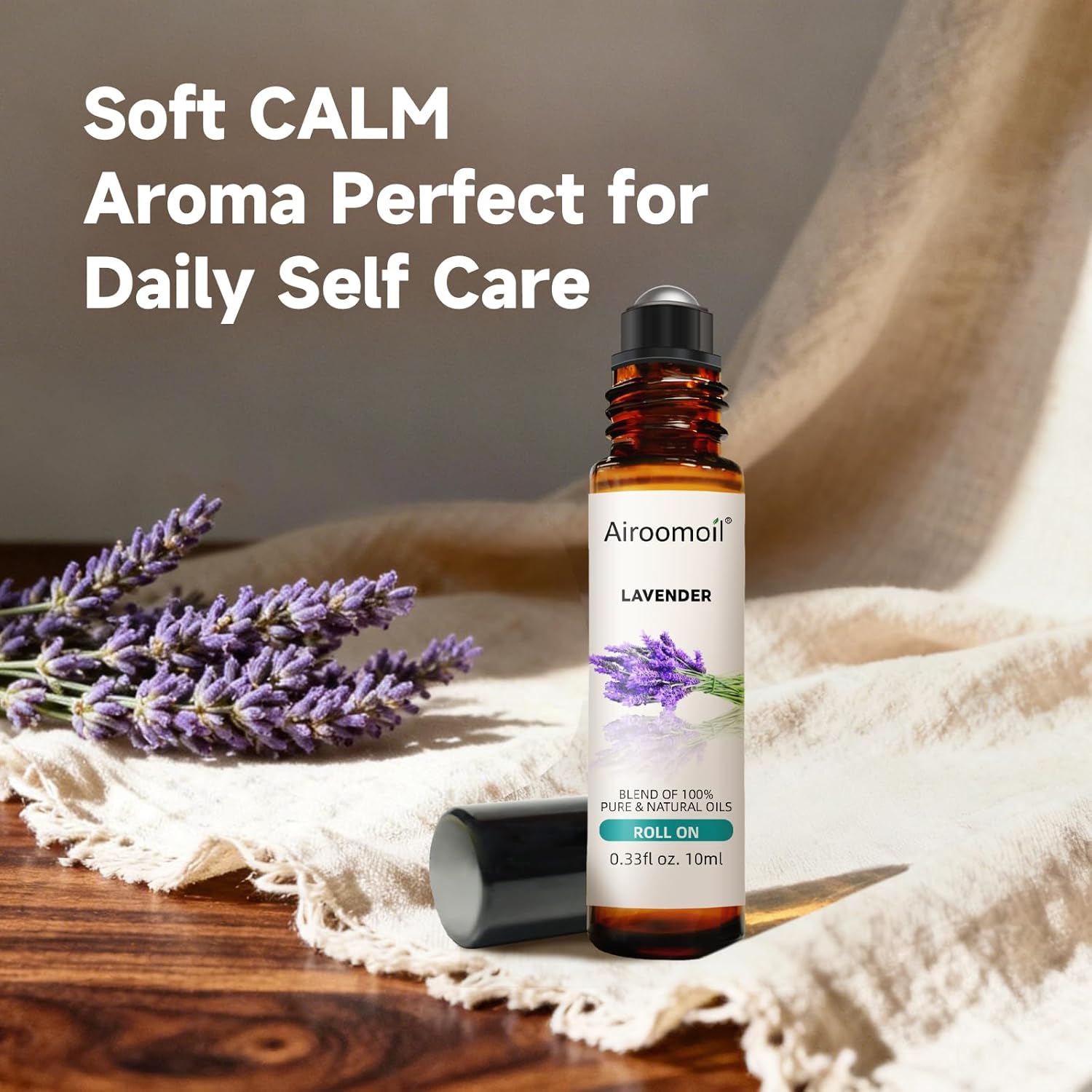 Lavender Essential Oil Roll‑On 10mL – Pre‑diluted Ready‑to‑Use, Portable Travel Size, Gentle Herbal‑Floral Scent for Daily Comfort, Meditation, Yoga, On‑the‑Go Aromatherapy – Female Gift