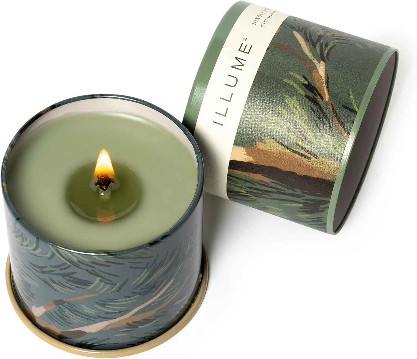 Illume, Candle Hinoki Sage Vanity Tin 11.8 Ounce