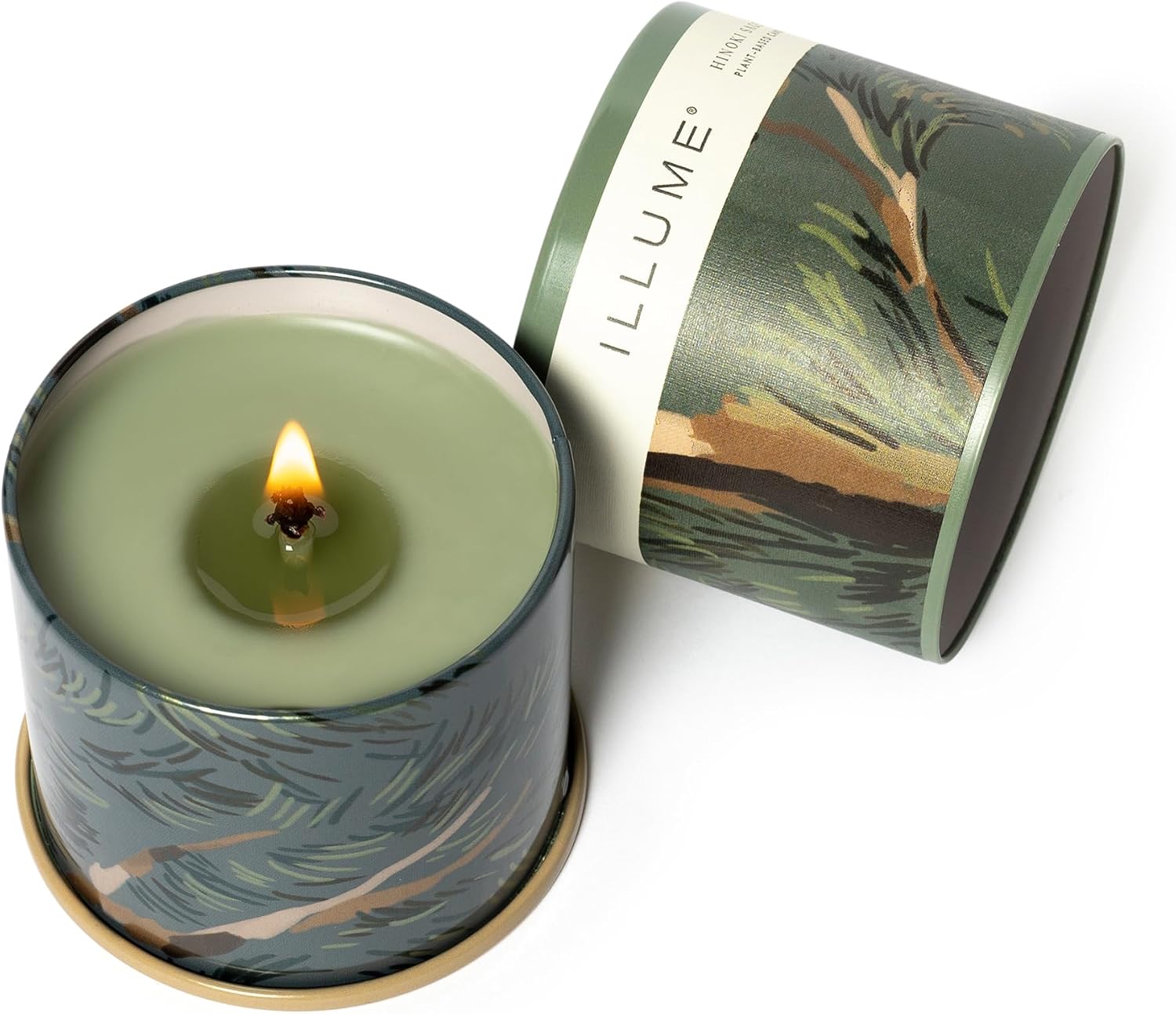 Illume, Candle Hinoki Sage Vanity Tin 11.8 Ounce