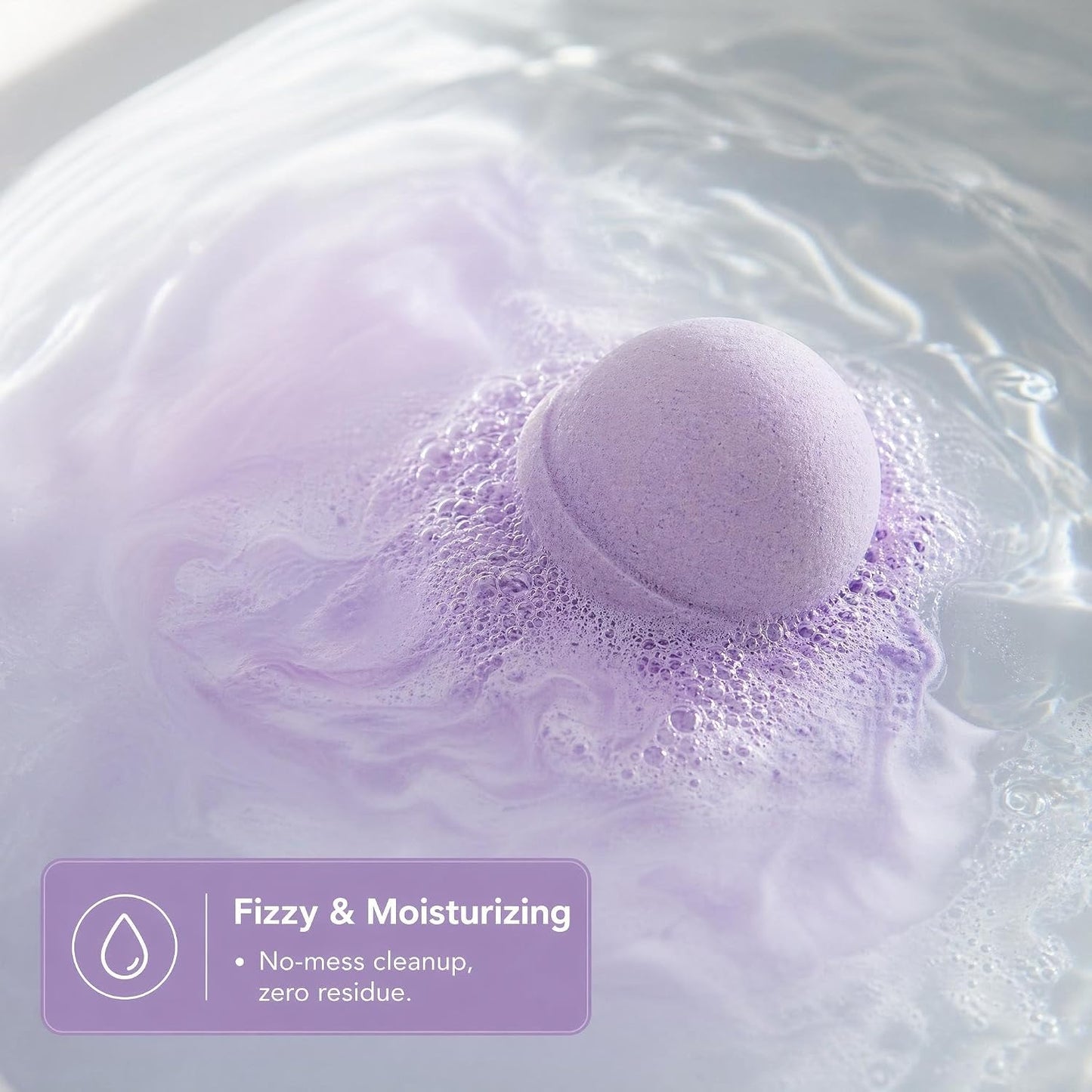 Unboxme Gifts Bath Bombs Gift Set - Large 8 oz Fizzy, Moisturizing Spa Bath Bombs, Relaxing Aromas, Gift Ready - 4 Pack, Lavender