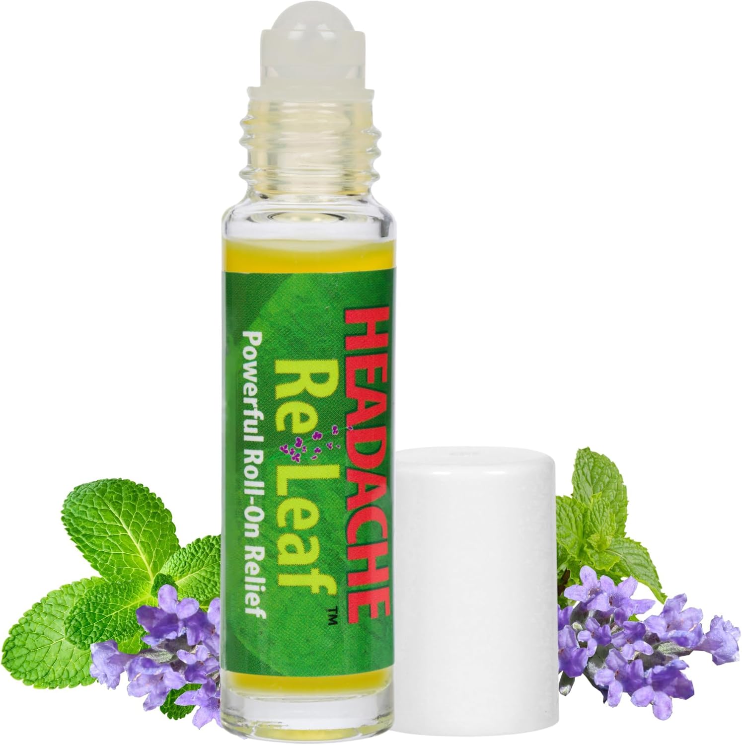 All-Natural Aromatherapy, Comforting for Tension Headaches, Throbbing Headaches and Stress, Roll-on for Relaxation and Comfort – 1 Pack