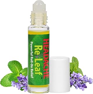 All-Natural Aromatherapy, Comforting for Tension Headaches, Throbbing Headaches and Stress, Roll-on for Relaxation and Comfort – 1 Pack