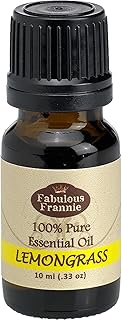 Fabulous Frannie Lemongrass 100% Pure, Undiluted Essential Oil Therapeutic Grade - 10 ml
