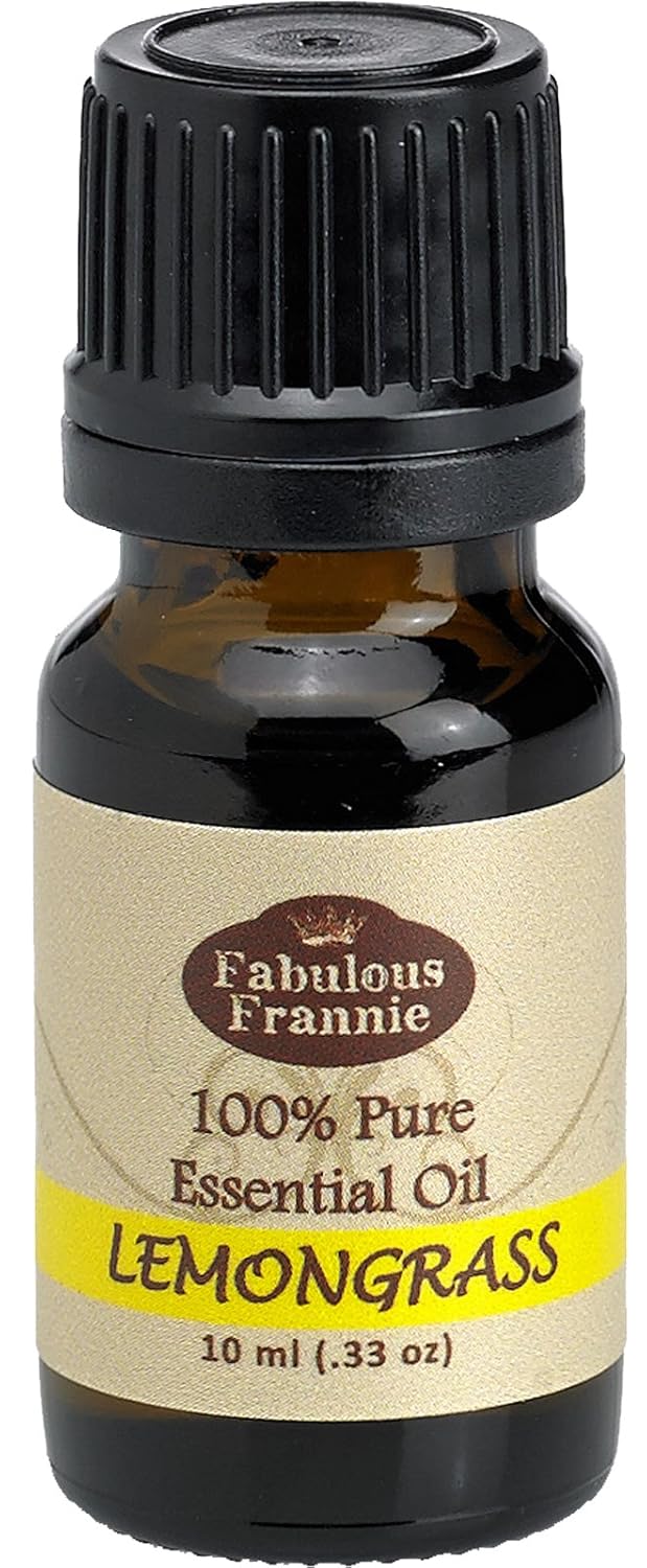 Fabulous Frannie Lemongrass 100% Pure, Undiluted Essential Oil Therapeutic Grade - 10 ml