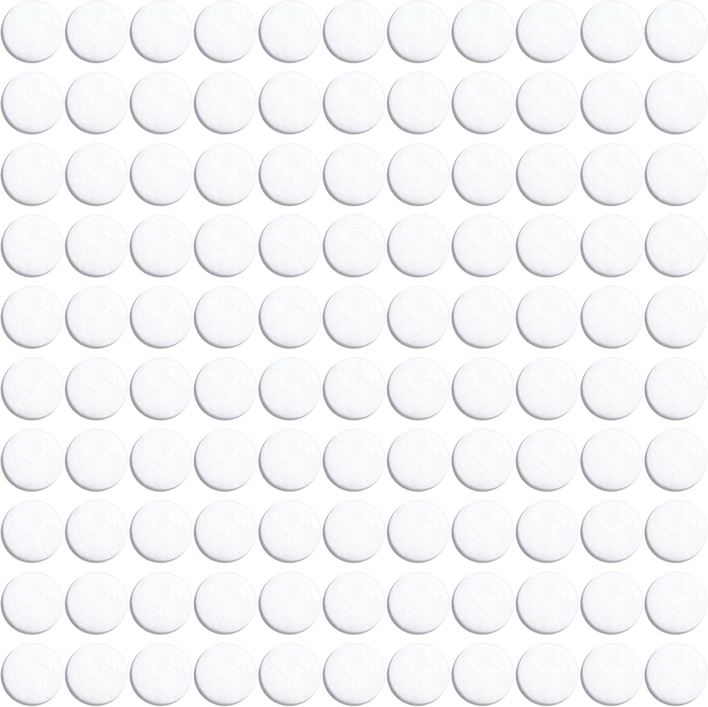 100pcs Aromatherapy Refill Felt Pads, 0.67in/17mm Unscented Air Freshener Replacement Pads, Perfumes Refill Tablets for Car Diffuser- White