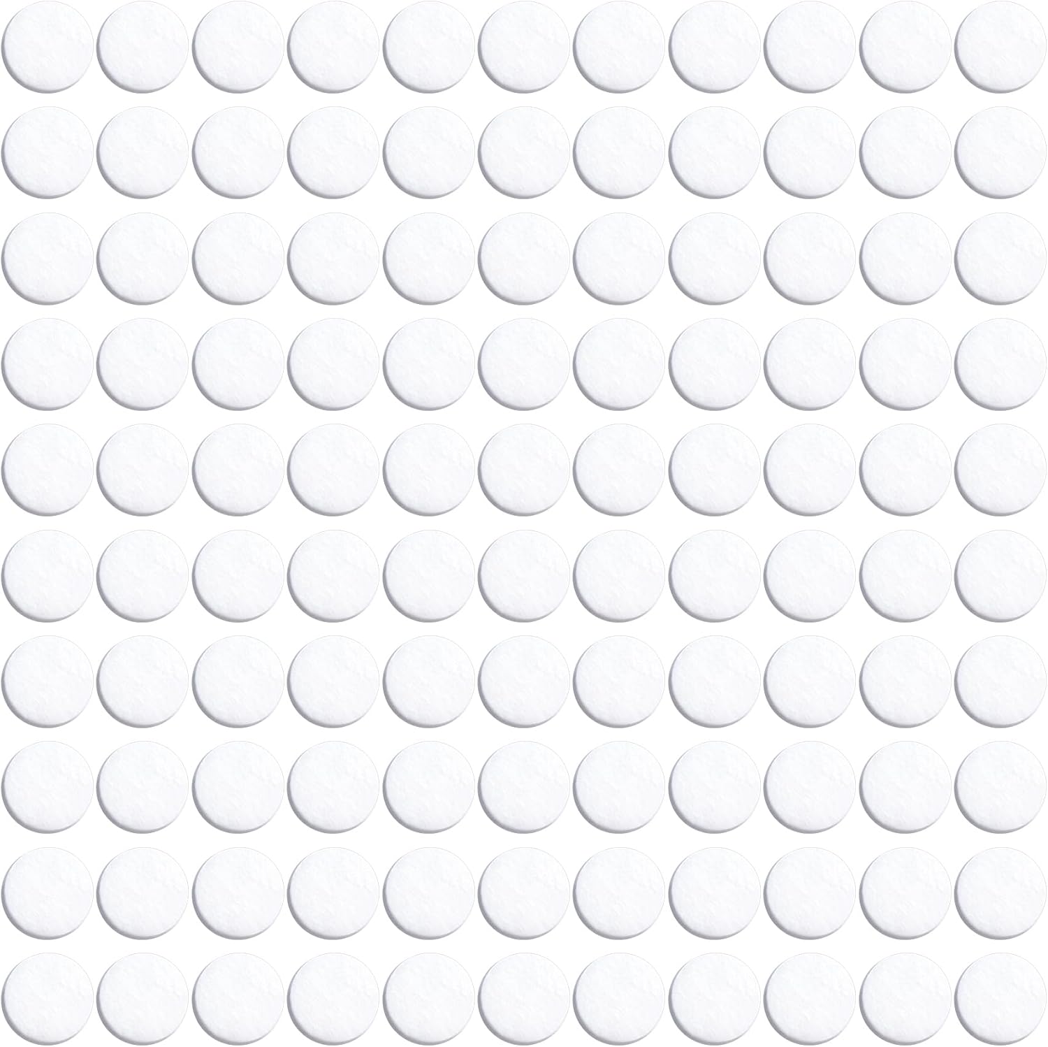 100pcs Aromatherapy Refill Felt Pads, 0.67in/17mm Unscented Air Freshener Replacement Pads, Perfumes Refill Tablets for Car Diffuser- White