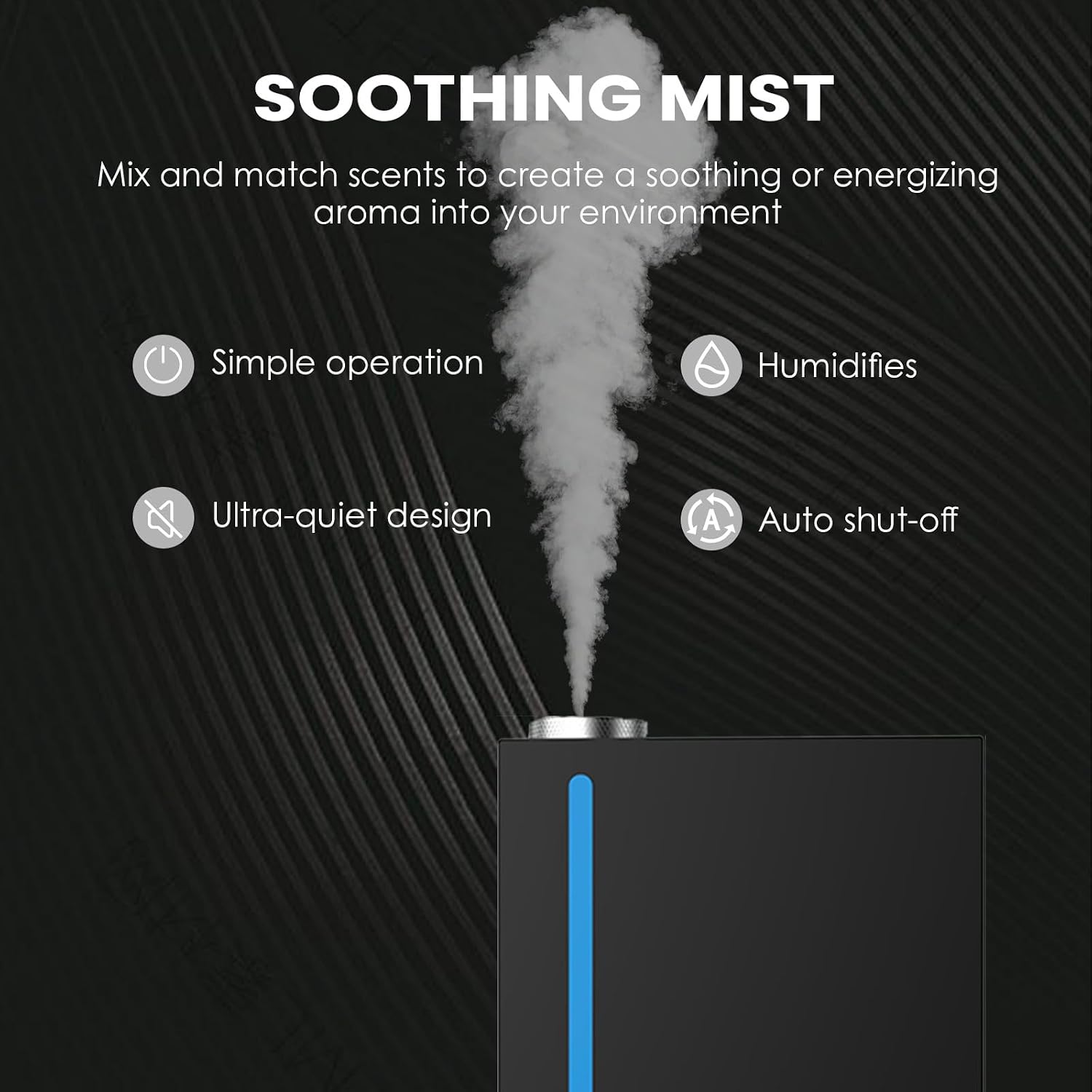 Waterless Essential Oil Diffuser 3000 Sq.Ft Coverage for Large Home,Hotel,Office,Includes fragrance essential oil set.Cold Air Scent Diffuser Machine with Bluetooth App Control,HVAC Fragrance Diffuser
