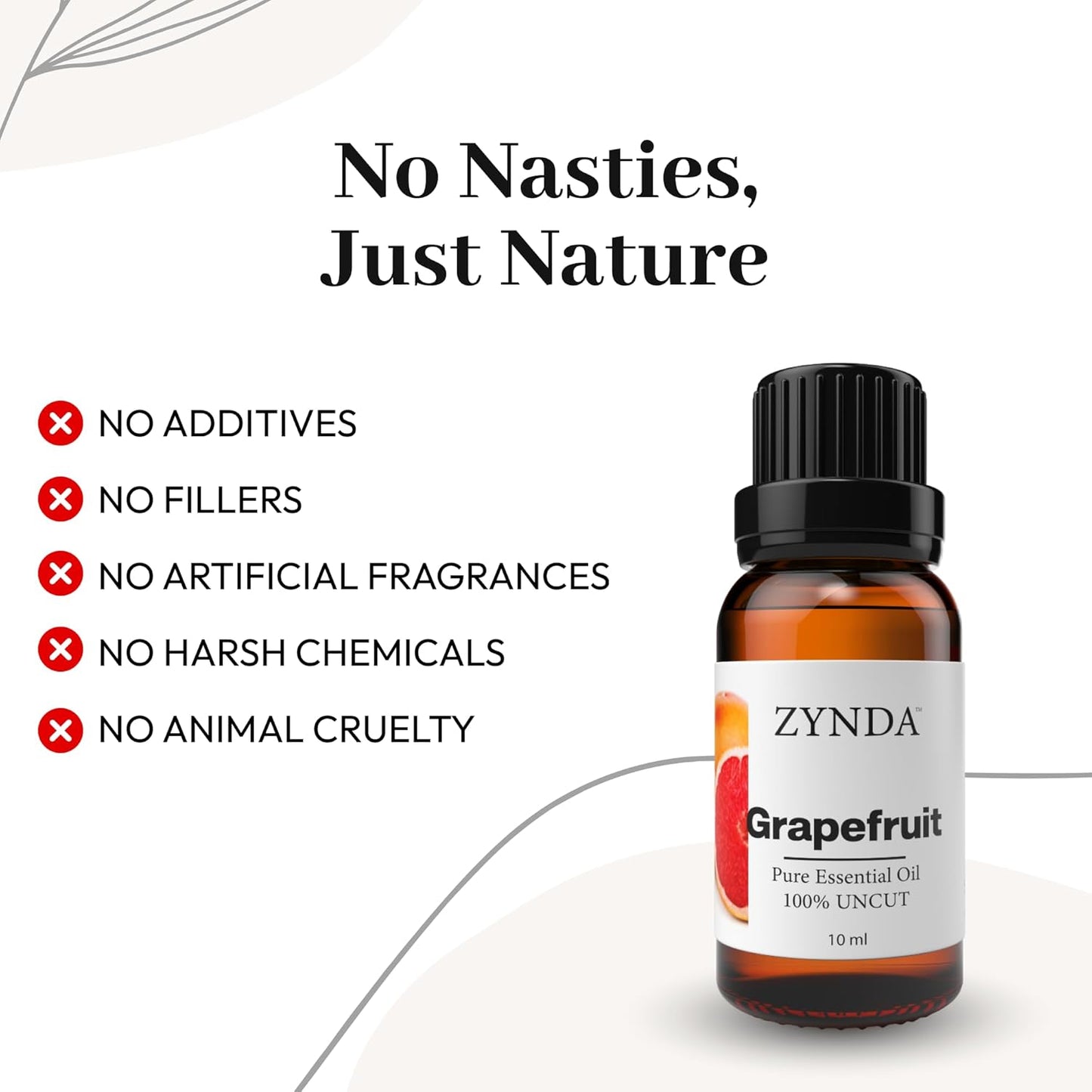Grapefruit Essential Oil 100% Pure & Natural – Premium Aromatherapy Grade Grapefruit Oil for Skin, Hair Care, Diffuser & Wellness (10ml)