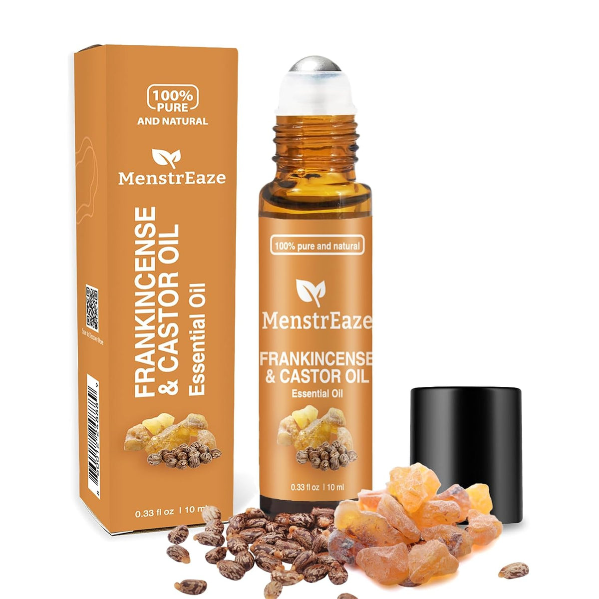 Castor Oil Roll On and Frankincense Essential Oil for Face