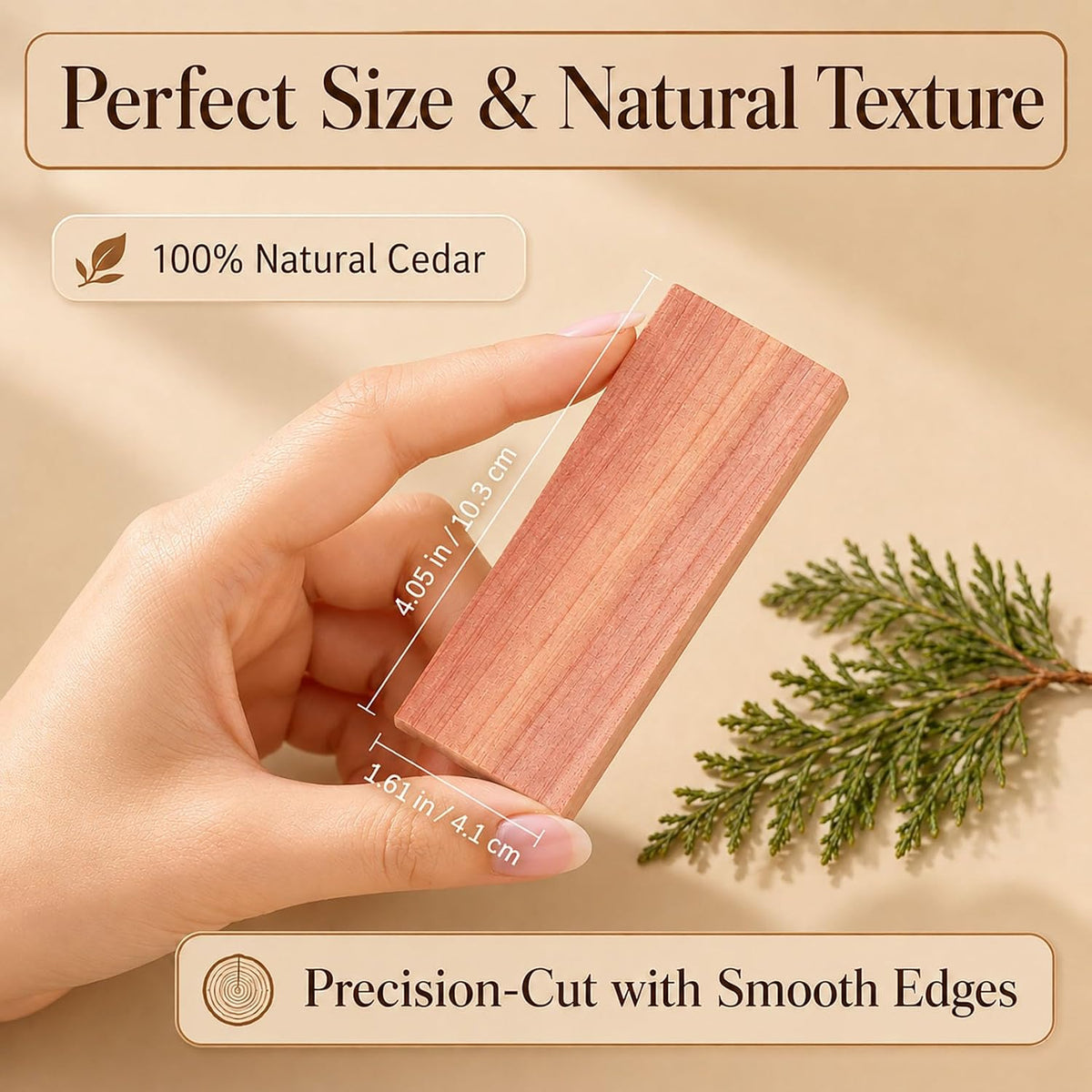 100% Natural Red Cedar Blocks for Clothes Storage