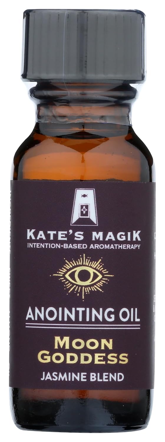 Moon Goddess Anointing Oil 100% Pure Essential Oil Jasmine Blend Uplifiting and Yet Calming and Sensual for Heart and Sacral Chakras