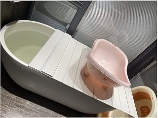 Bathtub Cover Bath Tub Caddy Tray, Folding PVC Plastic Dust-Proof Board Shutter Bath Lid, Durable Insulation Cover for Spa, Bathroom & Shower, 0.6cm Thickness (Color : White, Size : 75x135x0