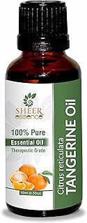 Tangerine Oil -(Citrus reticulate) Cold Pressed 100% Natural Pure UNDILUTED Therapeutic Grade Essential Oil Best for Skin, Hair Care and Aromatherapy Oil 0.16 Fl. Oz.