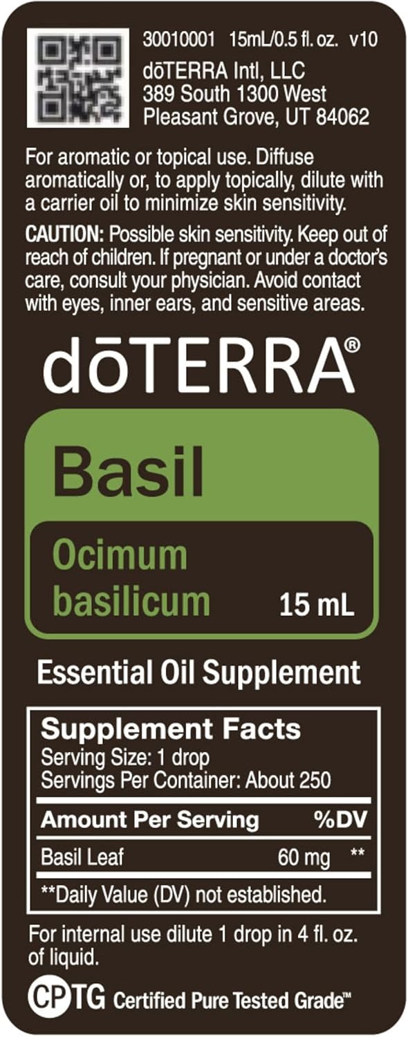 doTERRA - Basil Essential Oil - 15 mL