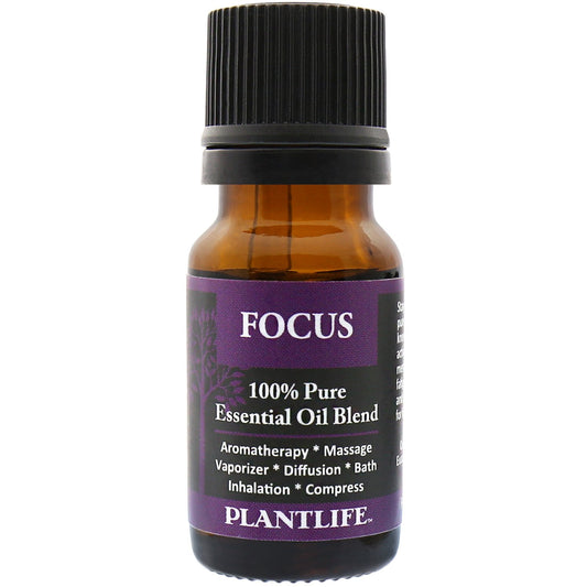 Plantlife Focus Aromatherapy Essential Oil Blend - Straight from The Plant 100% Pure Therapeutic Grade - No Additives or