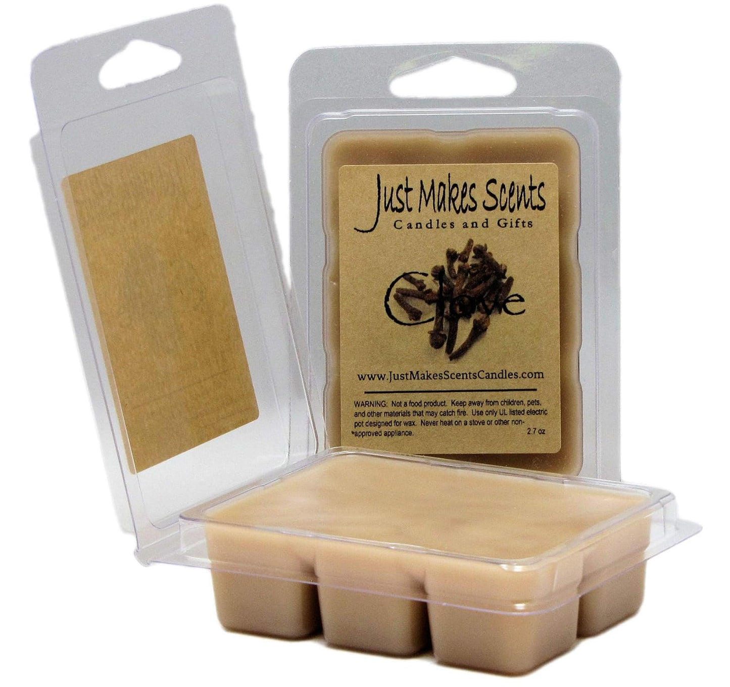 2 Pack - Clove Scented Wax Melts by Just Makes Scents