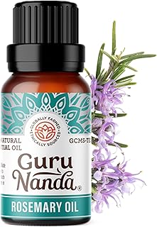 GuruNanda Rosemary Essential Oil - 100% Pure & Natural, Undiluted, Non-GMO - for Hair, Skin & Aromatherapy Diffuser - 15ML