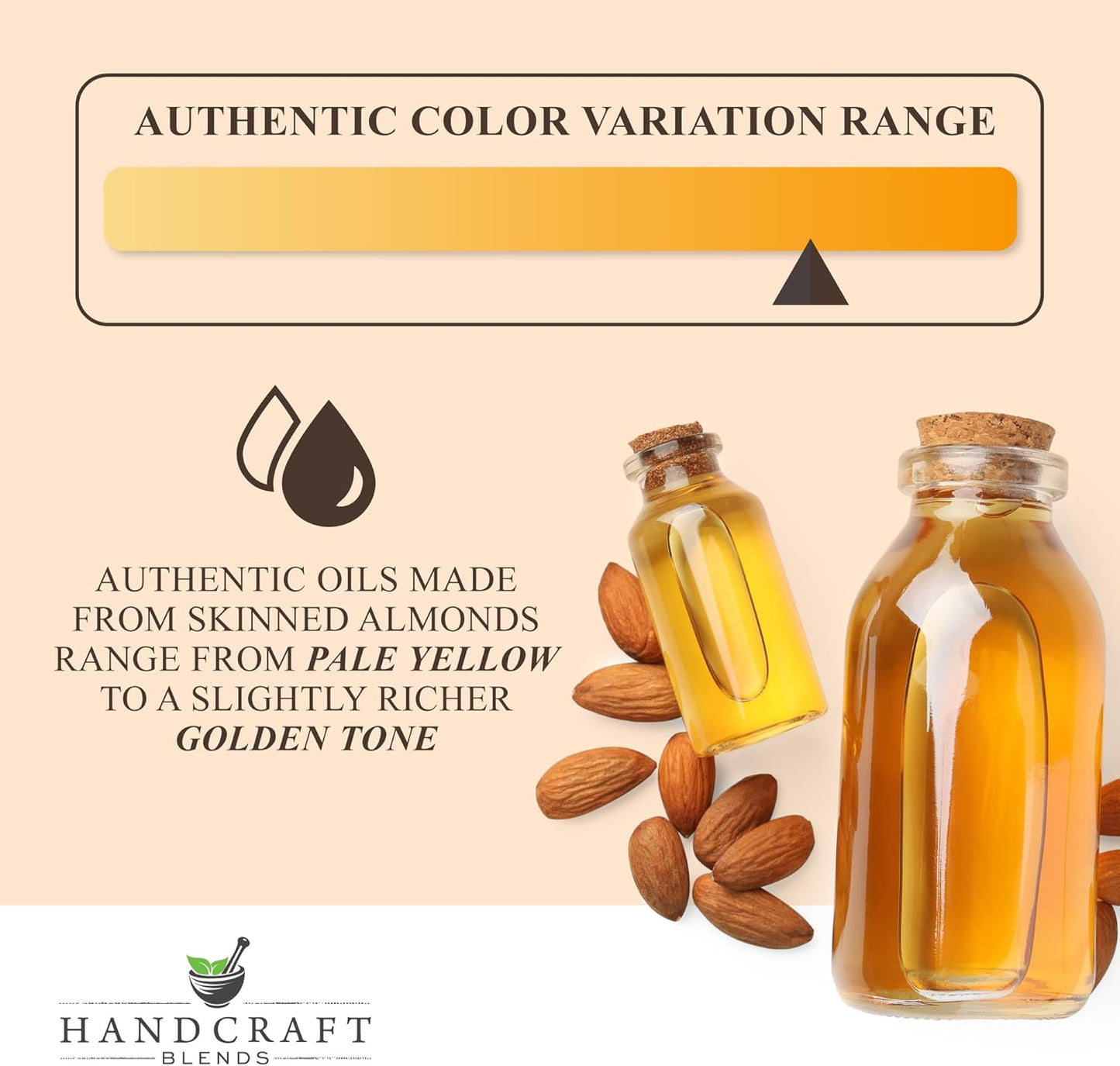 Handcraft Blends Sweet Almond Oil | 100% Pure and Natural | Bath & Body Oil | Premium Grade Carrier Oil | Skin | Hair | Body | Massage | Hexane-Free | 16 Fl Oz