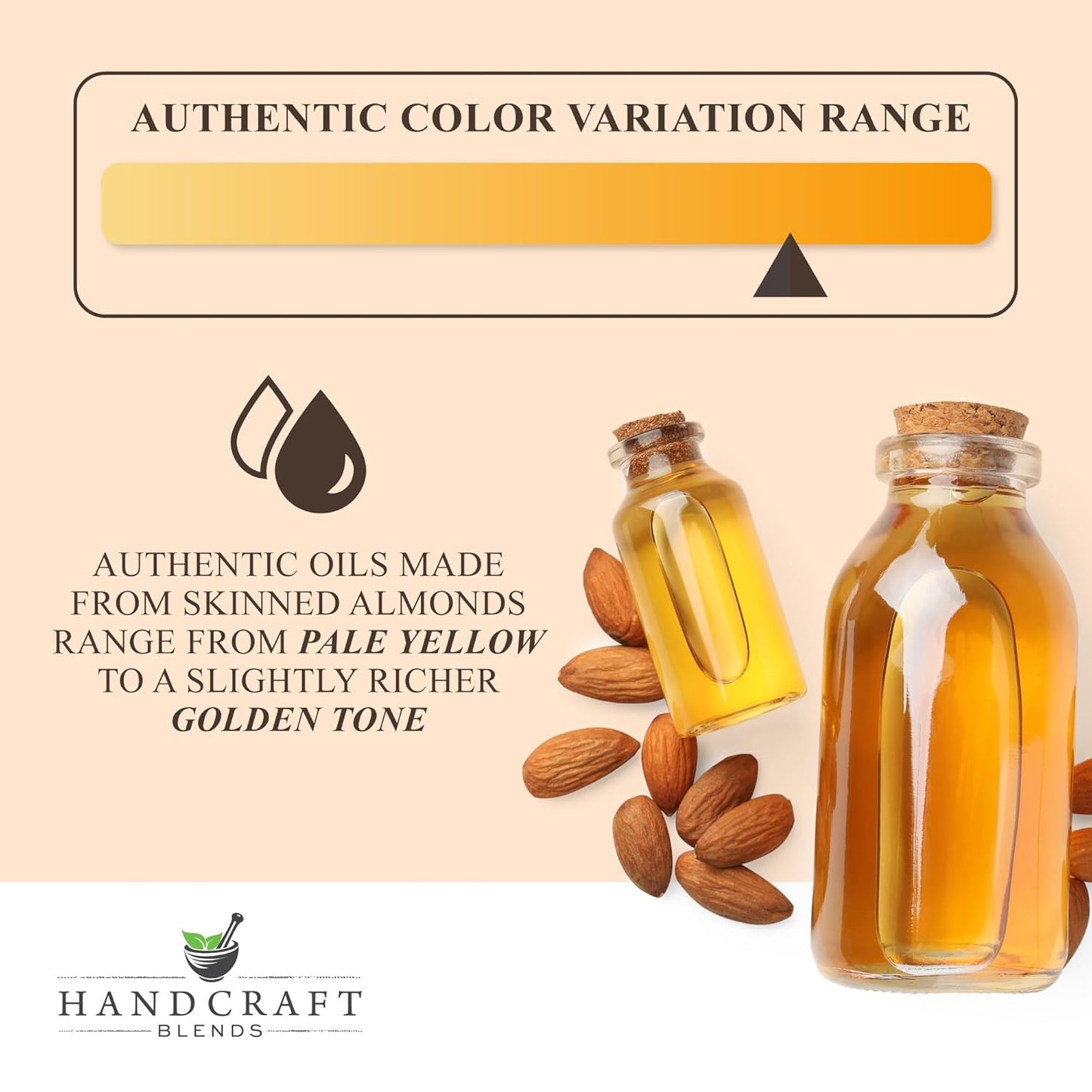 Handcraft Blends Sweet Almond Oil - 4 Fl Oz - 100% Pure and Natural - Premium Grade Carrier Oil for Skin and Hair - Hair and Body - Massage - Hexane-Free