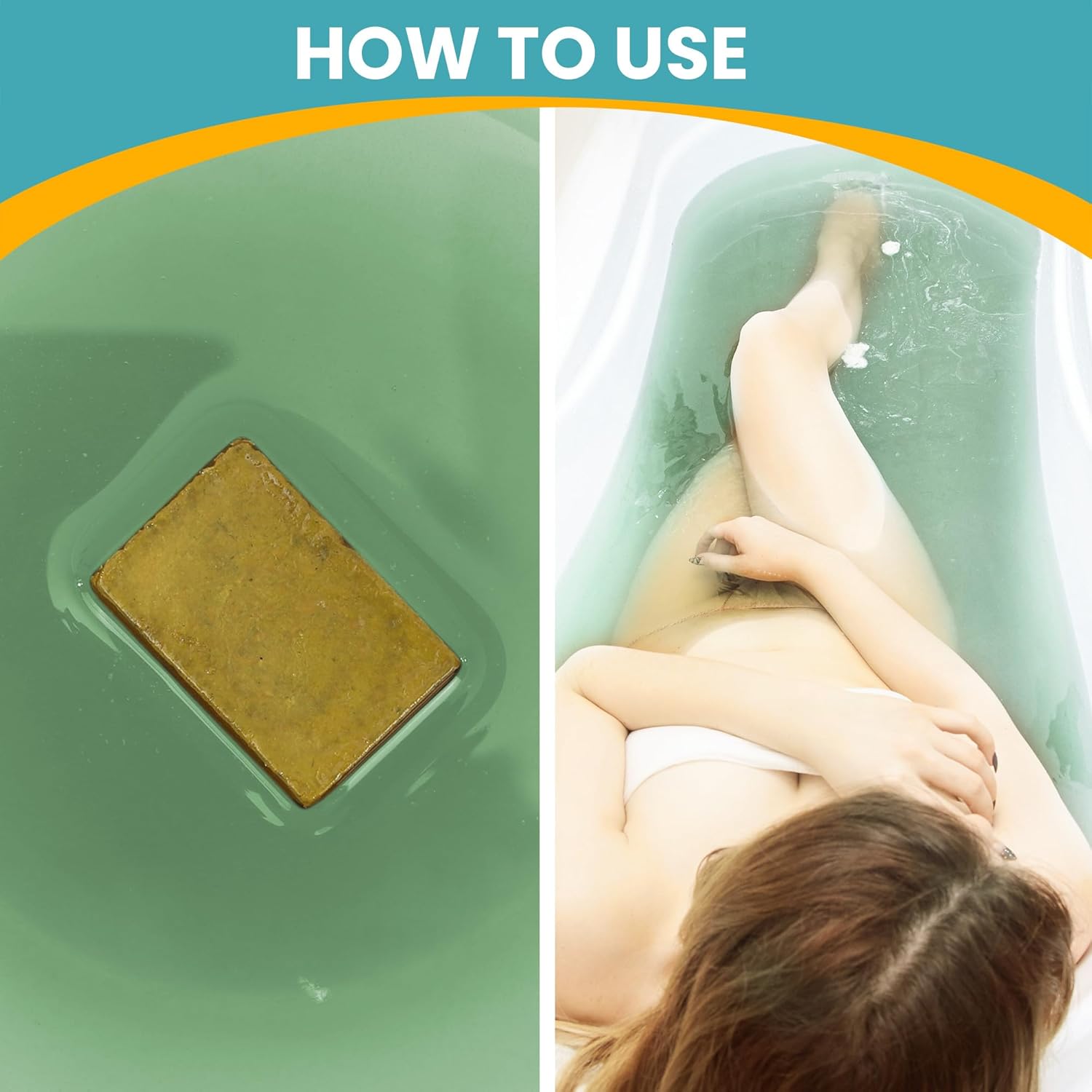 Natural Organic Sulfur Bath Tablet, Hot Spring Bath Salt, Mineral Bath Soak for Detoxing, Deep Cleansing, Oil Balancing, Oily Skin, Dry Itchy Skin 6 Count