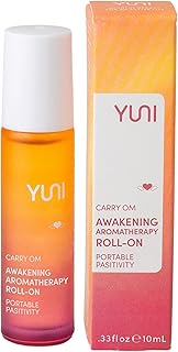 YUNI Beauty Essential Oil Fragrance Roll On (0.33 oz) Carry Om Stress-Relieving Aromatherapy Rollerball - Calming & Soothing Natural Perfume Alternative - All Natural, Paraben-Free, Cruelty-Free