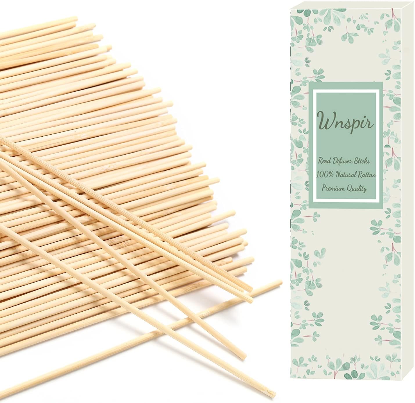 4mm Reed Diffuser Sticks,10 Inch Natural Rattan Wood Sticks,Diffuser Refills,Essential Oil Aroma Diffuser Replacements Sticks for Home,Office (Natural Color 4mm 10inch 80PCS)