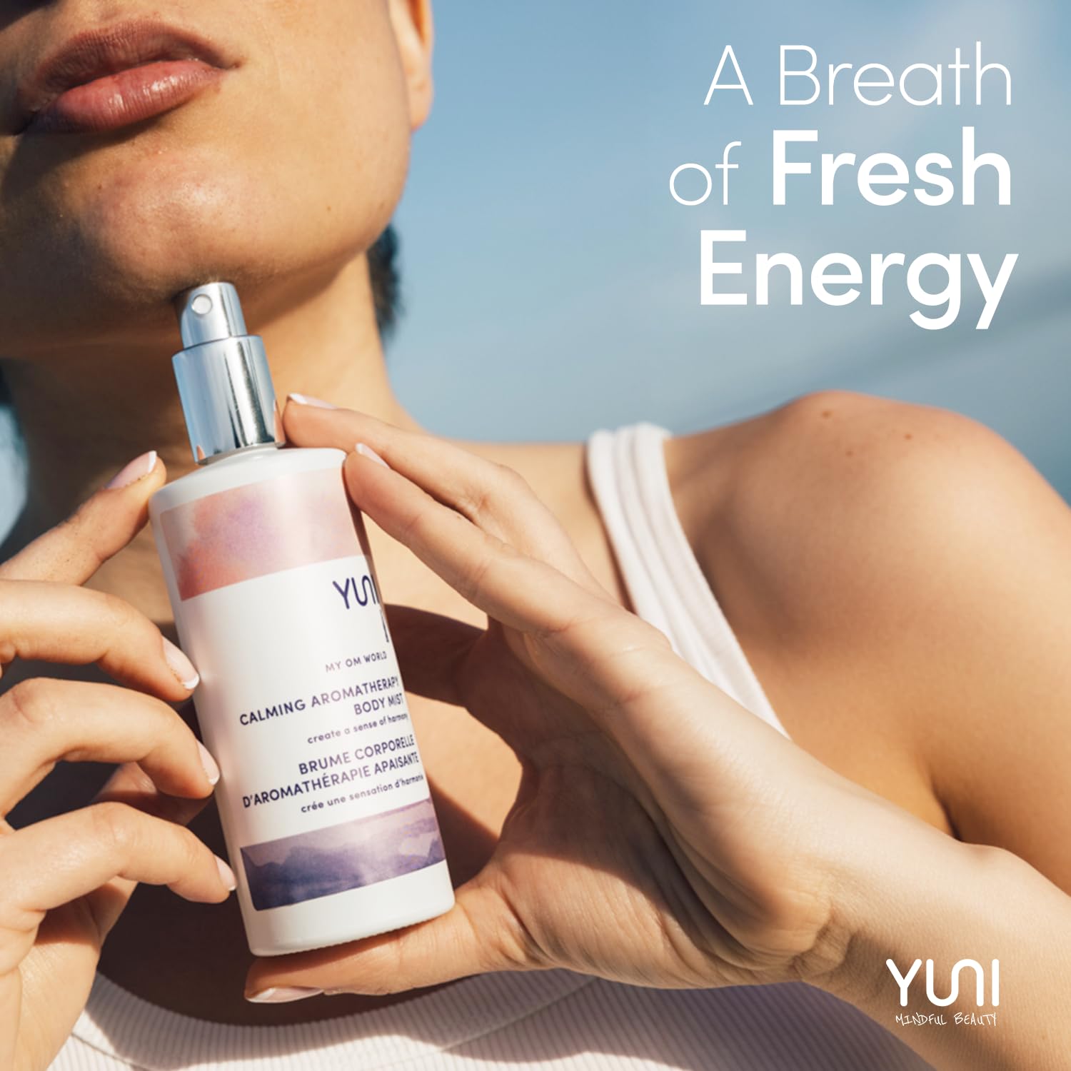 YUNI Aromatherapy Body Mist | Essential Oil Spray for Stress Relief | Essential Mist Spray | Bergamot & Neroli | Body Spray