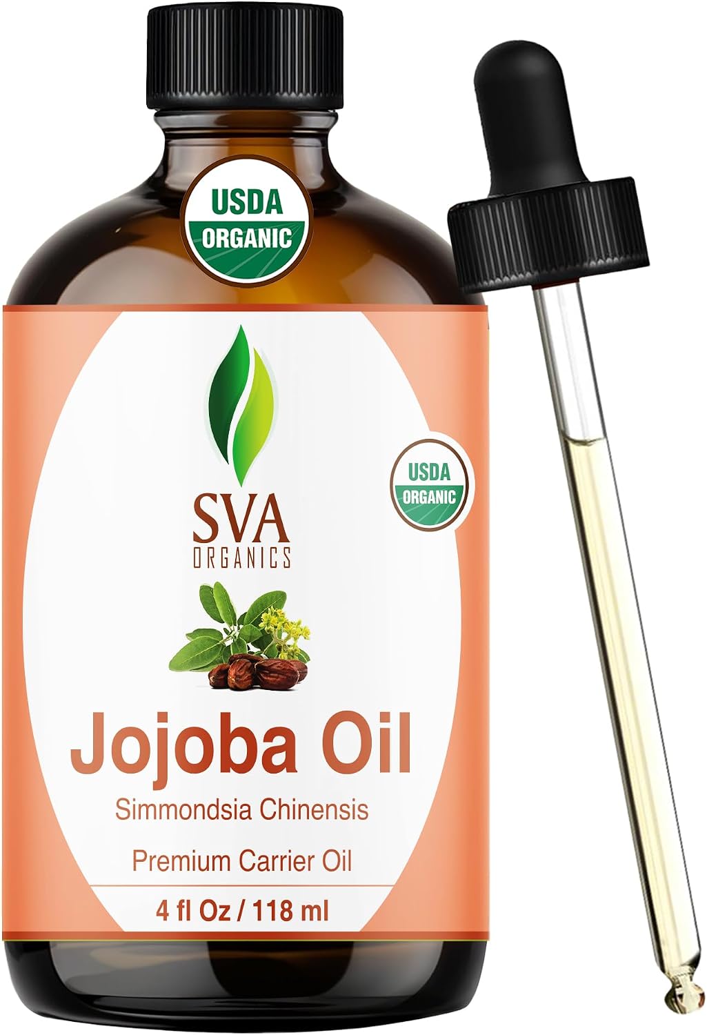 SVA Organic Jojoba Seed Carrier Oil with Dropper