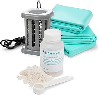 BioEnergizer Ionic Foot Detox Machine | Detox Foot w/Bath Basin to Remove Toxins | Ion Foot Spa with Sea Salt, 30 Liners & Refillable Cartridge | Ionic Foot Spa Detox for Aching Feet & Skin Hydration