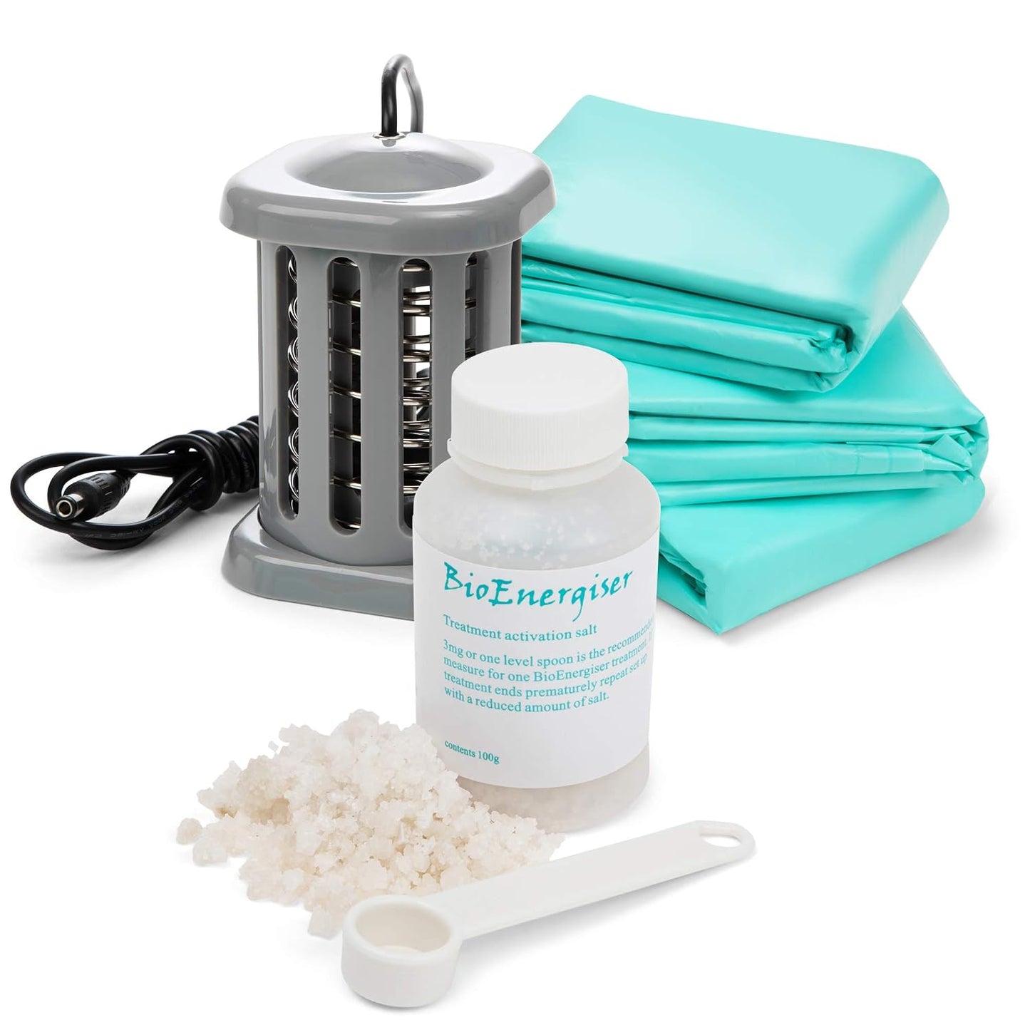 BioEnergizer Ionic Foot Detox Machine | Detox Foot w/Bath Basin to Remove Toxins | Ion Foot Spa with Sea Salt, 30 Liners & Refillable Cartridge | Ionic Foot Spa Detox for Aching Feet & Skin Hydration