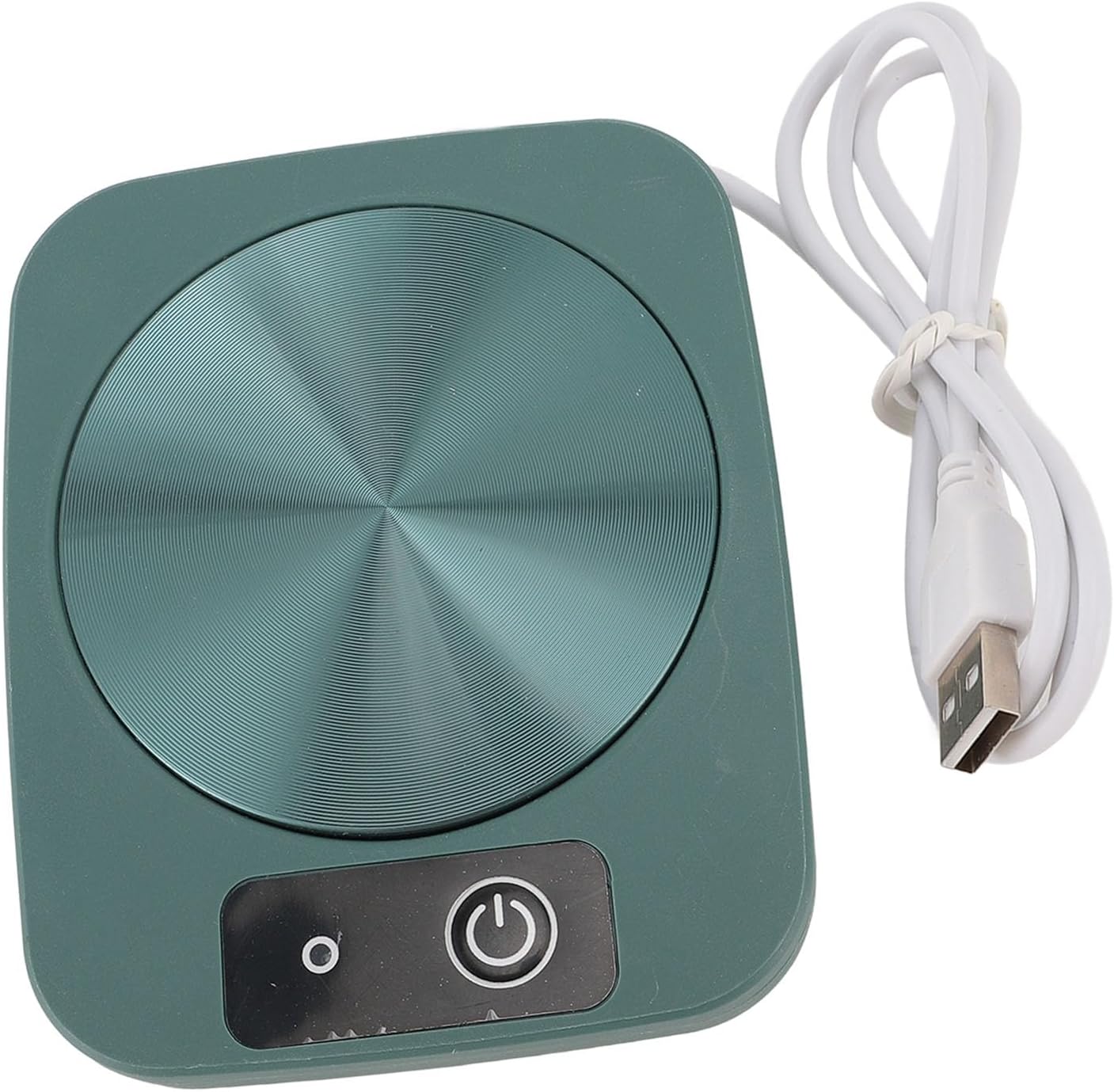 Coffee Mug Warmer, 10W Electric Thermostat Coffee Mug Heater Coaster for Desk, Candle Wax Cup Warmer Heating Plate for Coffee, Milk, Tea, Chocolate, Beverage (Green)