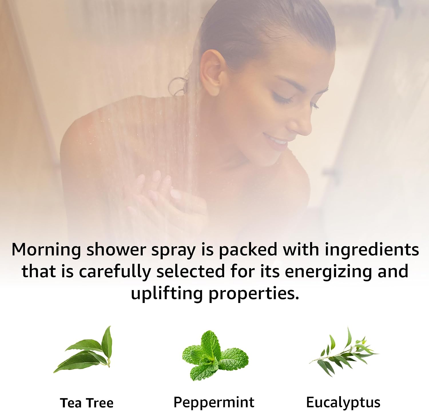 Energizing Shower & Pillow Spray Peppermint Eucalyptus Tea Tree Essential Oils Natural Fast Acting Aromatherapy Mist for Relaxation Calming Stress Clear Sinus Cooling Relief Luxury Self Care Gift