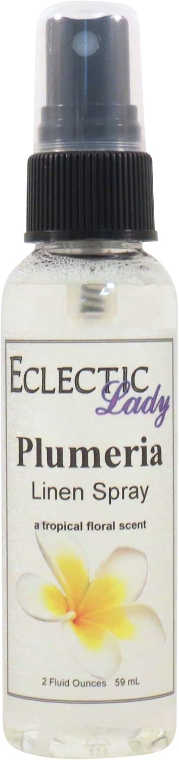 Plumeria Linen Spray, 4 oz, For Bed, Fabric & Pillow