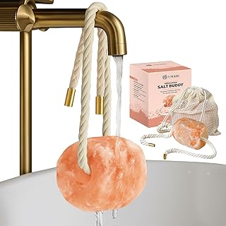 UMAID Himalayan Pink Salt Rock for Shower & Bath – Salt Buddy® 2 lb Hanging Mineral Stone for Spa-Inspired Relaxation, Self-Care & Bath Soaks, Unique Wellness & Home Spa Gifts for Men & Women