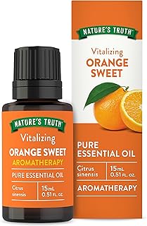 Nature's Truth Orange Sweet Essential Oil | 15 mL | for Diffuser and Aromatherapy | Pure Plant Based, Non-GMO & Gluten Free