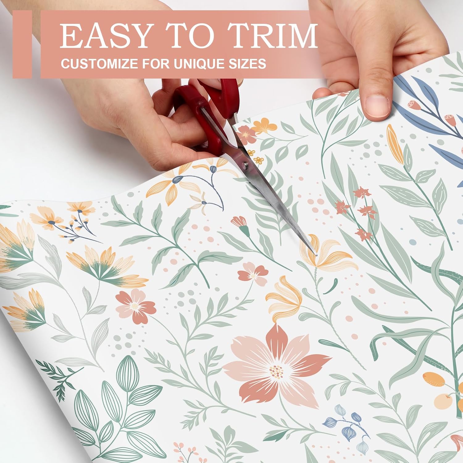 Gersoniel 10 Sheets Floral Pattern Drawer Liners for Dresser 19.5 x 14 Inches Flowers Scented Drawer Liners Non Adhesive Scented Paper for Fragrant Home Shelf Closet(Fresh)