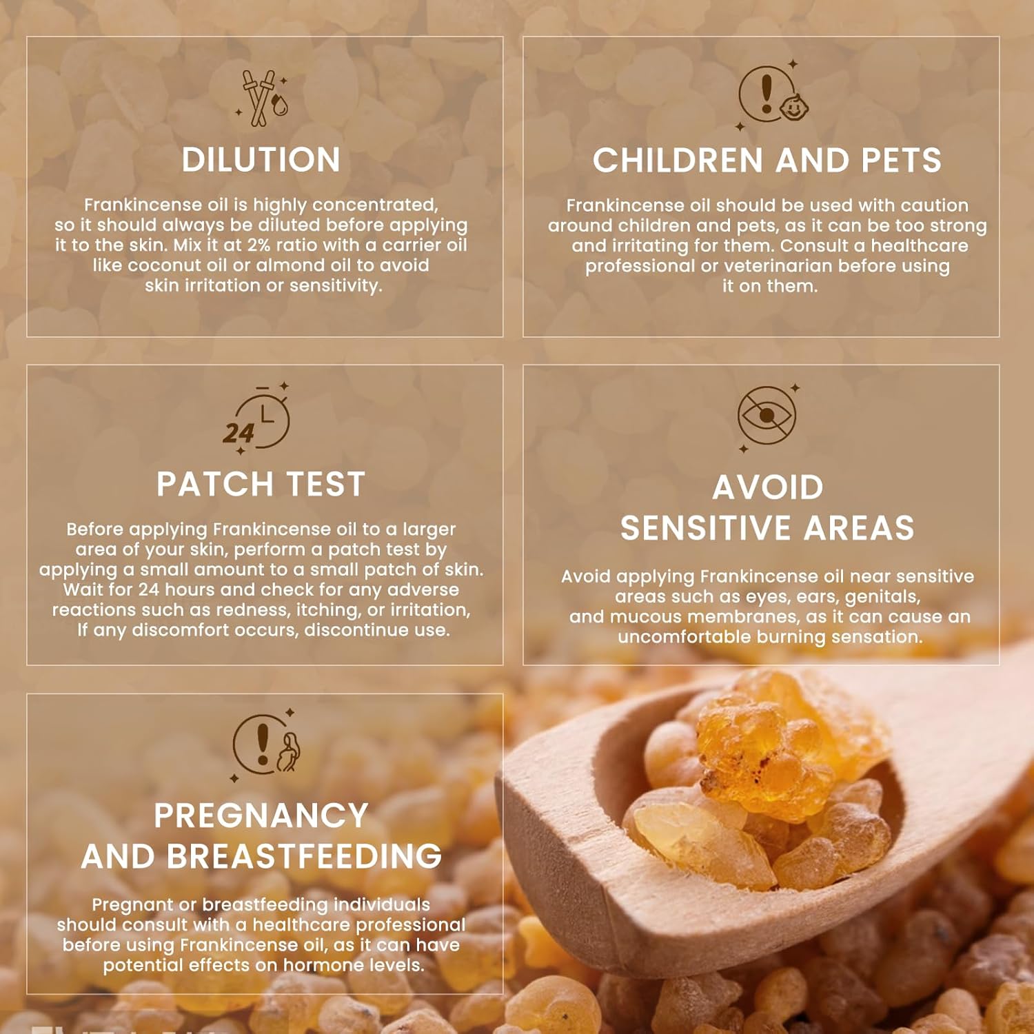 HIQILI 100ML Frankincense Essential Oil, for Massage, 100% Pure and Natural 3.38 Fl Oz