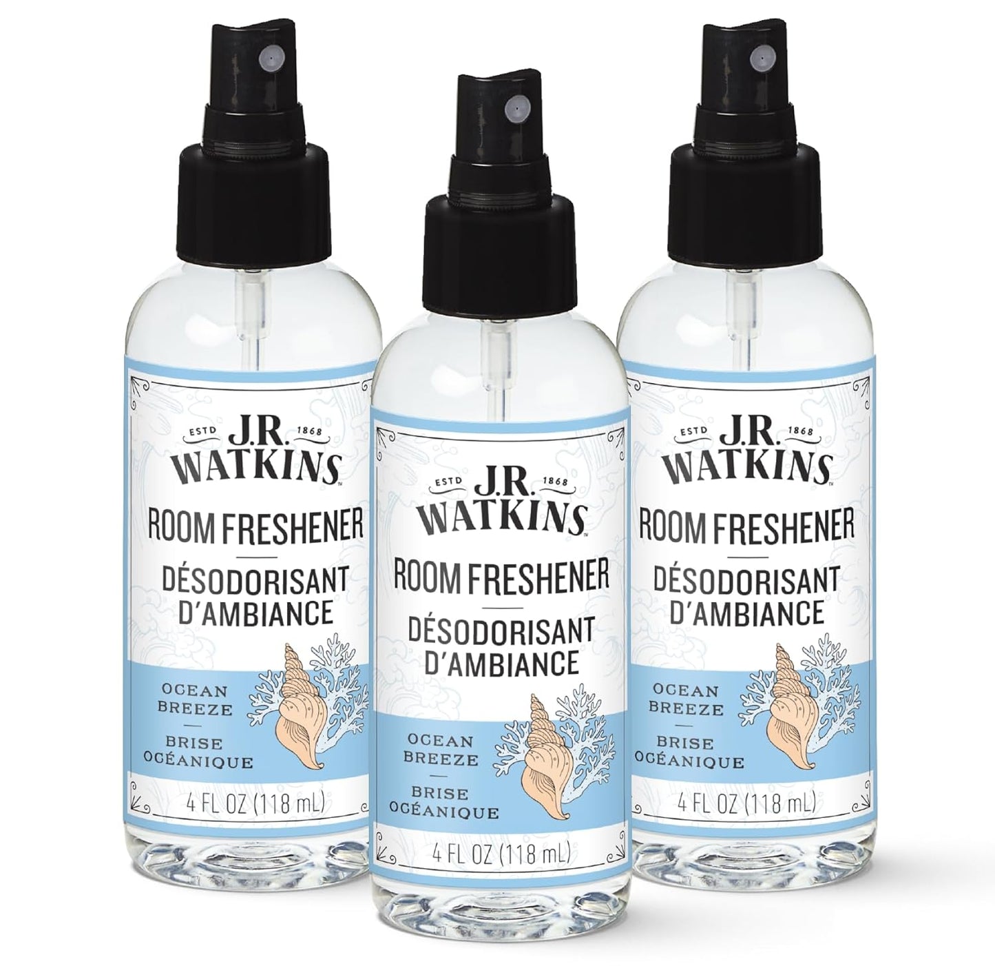 J.R. Watkins Room Freshener - Ocean Breeze - 4 Fl Oz