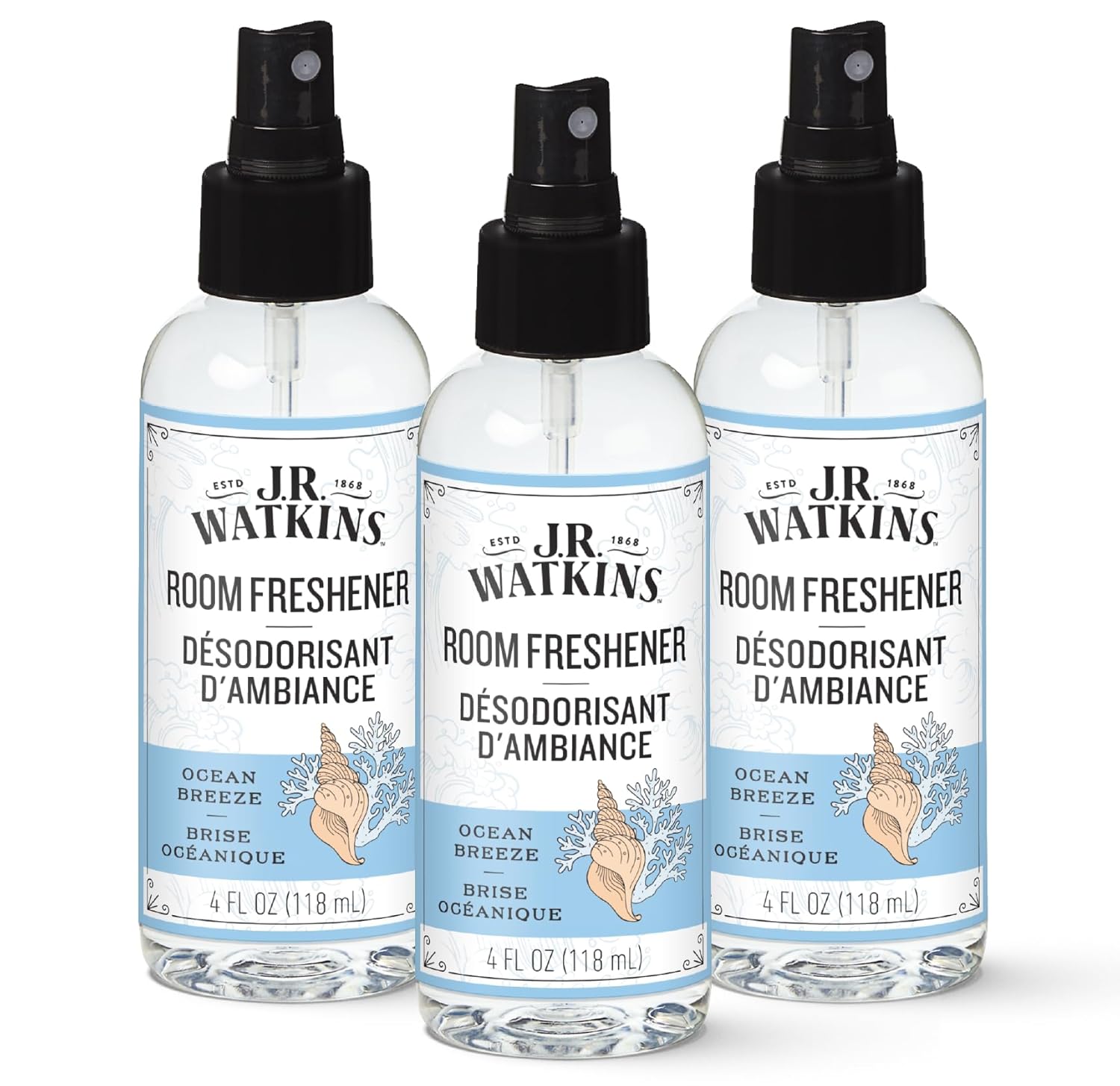 J.R. Watkins Room Freshener - Ocean Breeze - 4 Fl Oz