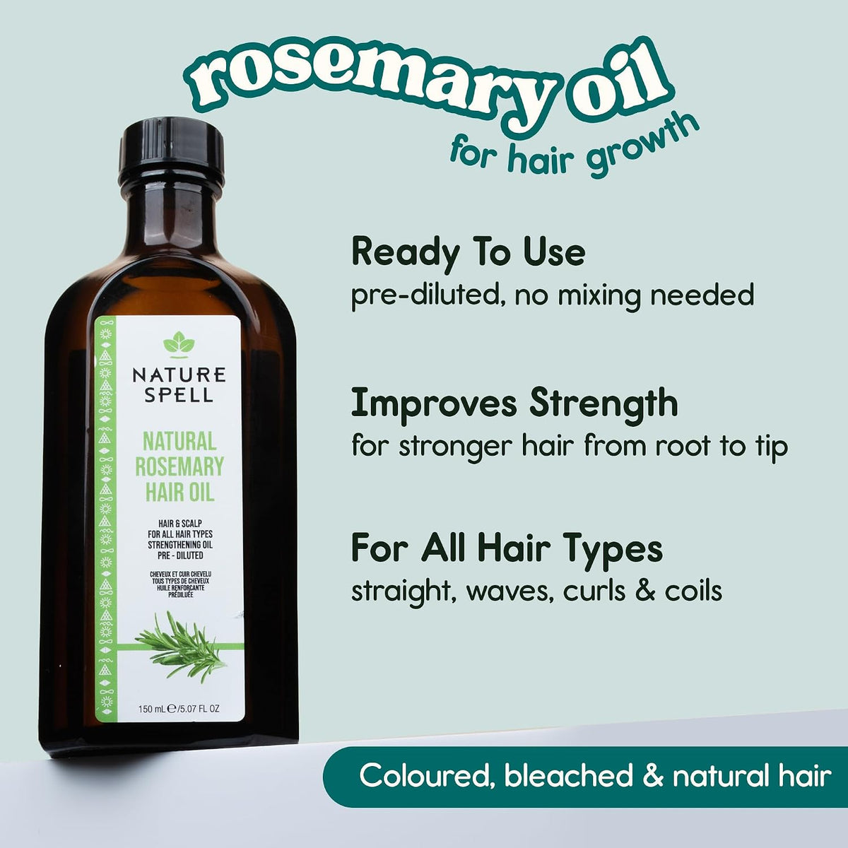 Nature Spell Rosemary Oil for Hair Growth