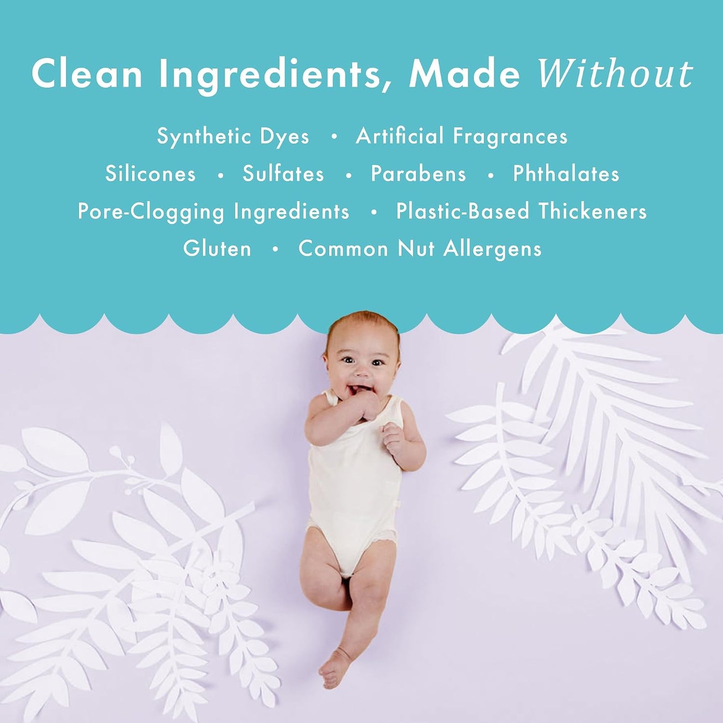 Dabble & Dollop Baby Bubble Bath for Sensitive Skin - Tear-Free & pH-Balanced, EWG-Verified, Fragrance-Free, Long-Lasting Baby Bath Bubbles (10 fl oz, Pack of 2)